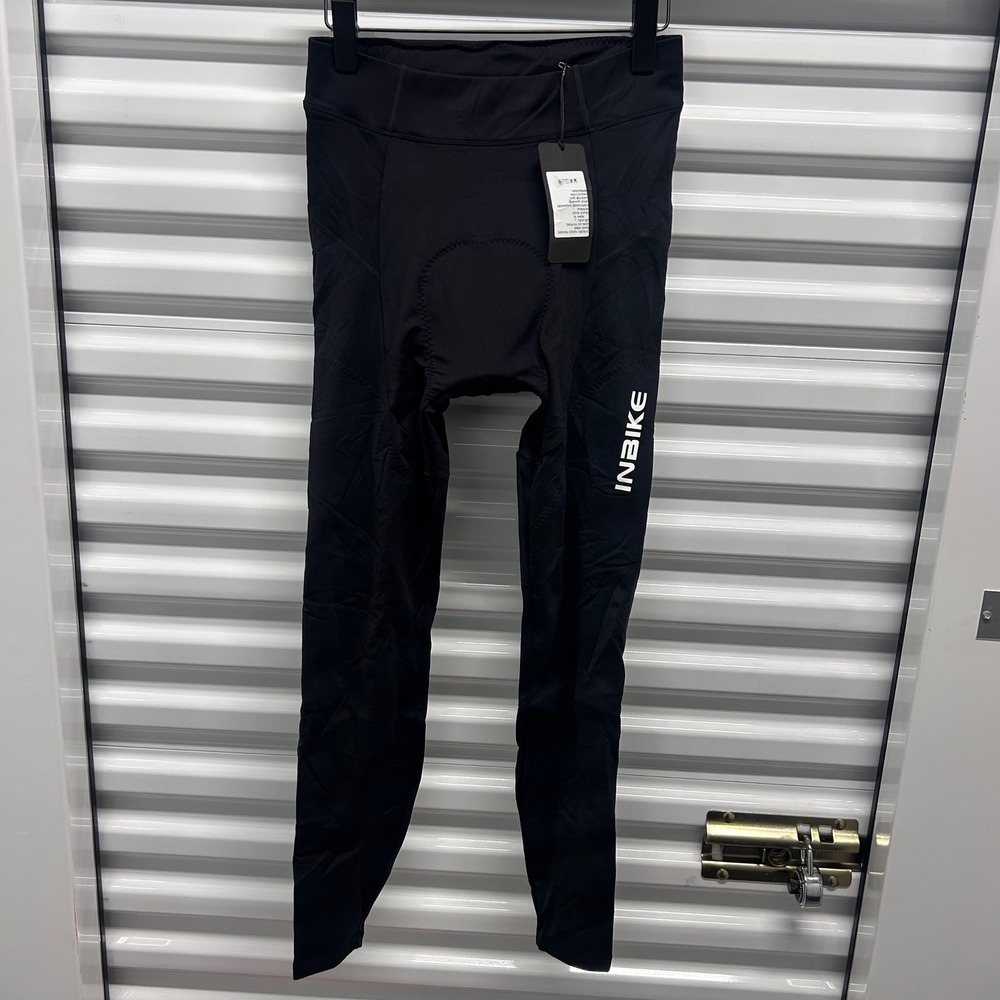 INBIKE Mens Padded Fleeced Cycling Pants Black FMLP2302 Size L NEW